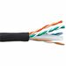 ENET Cat6 Stranded 23AWG 4Pair, 550 MHz Copper Cable UTP CMR Jacket 1000ft, Black - 1000 ft Category 6 Network Cable for Network Device - Patch Cable - CMR, Riser - 23 AWG - Black