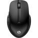 HP 430 Multi-Device Wireless Mouse - Blue Optical - Wireless - Bluetooth/Radio Frequency - Jet Black - USB Type A - 4000 dpi - Scroll Wheel - 5 Button(s)