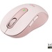 Logitech Signature M650 Mouse - Optical - Wireless - Bluetooth/Radio Frequency - Rose - USB - 2000 dpi - Scroll Wheel - 5 Button(s) - 5 Programmable Button(s) - Medium Hand/Palm Size