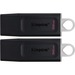 Kingston DataTraveler Exodia 32GB USB 3.2 (Gen 1) Flash Drive - 32 GB - USB 3.2 (Gen 1) - Black, White - 5 Year Warranty - 2 Pack