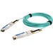 AddOn Fiber Optic Network Cable - 3.28 ft Fiber Optic Network Cable for Network Device, Transceiver, Server, Storage Device - First End: 1 x QSFP28 Network - Second End: 1 x QSFP28 Network - 112 Gbit/s - 1 - TAA Compliant