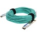 AddOn Fiber Optic Network Cable - 98.43 ft Fiber Optic Network Cable for Network Device, Transceiver - First End: 1 x QSFP28 Network - Second End: 1 x QSFP28 Network - 112 Gbit/s - 1 - TAA Compliant