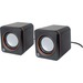 Manhattan Speaker System - 6 W RMS - Black - 90 Hz to 20 kHz - USB