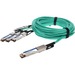 AddOn Fiber Optic Network Cable - 6.56 ft Fiber Optic Network Cable for Network Device, Transceiver, Server, Switch, Storage Adapter - First End: 1 x QSFP-DD Network - Second End: 4 x QSFP56 Network - 400 Gbit/s - LSZH - Aqua - 1 - TAA Compliant