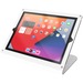 WindFall Stand Prime for iPad - Up to 10.2" Screen Support - 6.1" Height x 9.9" Width x 6" Depth - Countertop - Powder Coated - Powder Coated Steel - White