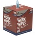 SKILCRAFT Versatile Industrial Work Wipes - Blue - Paper - Disposable, Durable, Low Linting, Solvent Resistant, Stretchable, Soft - For Industry - 200 Per Box - 8 / Carton - TAA Compliant