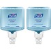 SKILCRAFT PURELL Antimicrobial Healthy Soap Refill - 40.6 fl oz (1200 mL) - Bacteria Remover - Hand - Blue - Hygienic, Dye-free, Bio-based, Recyclable - 2 / Box