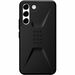 Urban Armor Gear Civilian Series Galaxy S22 5G Case - For Samsung Galaxy S22 Smartphone - Hexagon Pattern - Black - Shock Absorbing, Impact Resistant, Drop Resistant - Polycarbonate, Thermoplastic Polyurethane (TPU) - Rugged