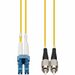 AddOn Fiber Optic Duplex Patch Network CAble - 98.43 ft Fiber Optic Network Cable for Network Device - First End: 2 x FC Network - Male - Second End: 2 x LC Network - Male - Patch Cable - OFNR, Riser - 9/125 µm - Yellow - 1 - TAA Compliant