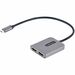 StarTech.com USB-C to Dual HDMI Adapter, USB Type-C Multi-Monitor MST Hub, Dual 4K 60Hz HDMI Laptop Display Extender / Splitter, Windows - USB-C to Dual HDMI MST Hub for 2x 4K 60Hz displays; Discrete GPUs/12th gen and up Intel Processors with DP 1.4 and D
