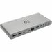 Eaton Tripp Lite Series USB-C Dock, Triple Display - 4K HDMI/DisplayPort, VGA, USB 3.x (5Gbps), USB-A/C Hub Ports, GbE, 100W PD Charging, EU/UK Power Supply - for TV/Monitor/Projector/Notebook/Tablet/Desktop PC - 100 W - USB Type C - 3 Displays Supported 