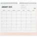 Letts Conscious Monthly Wall Calendar - Monthly - 12 Month - January 2024 - December 2024 - 1 Day, 1 Month Single Page Layout - Wire Bound - Rose, White - Polyester - 11.8" Height x 10.6" Width - Eyelet, Notes Area - 1 Each