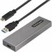 StarTech.com USB-C 10Gbps to M.2 NVMe or M.2 SATA SSD Enclosure, Tool-free M.2 PCIe/SATA SSD Aluminum Enclosure, USB-C & USB-A Host Cables - USB-A/USB-C to M.2 SSD Enclosure for NVMe & SATA M.2 SSDs - USB 3.2 Gen 2 10Gbps; UASP; 2230/2242/2260/2280 - Incl