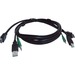 Black Box Secure KVM Cable - Each end (1) USB, (1) or (2) HDMI, (1) 3.5mm Audio - 10 ft KVM Cable for KVM Switch, PC, Computer - First End: 1 x USB - Male, 1 x HDMI Digital Audio/Video - Male, 1 x 3.5mm Stereo Audio - Male - Second End: 1 x USB - Male, 1 