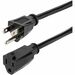 StarTech.com 15ft (4.5m) Heavy Duty Extension Cord, NEMA5-15P to NEMA5-15R Black Extension Cord, 15A 125V, 14AWG, Heavy Gauge Power Cable - 15ft (4.5m) Heavy duty extension cord w/ NEMA 5-15P to NEMA 5-15R connectors; 125V 15A (Max); UL listed components;