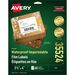 Avery Waterproof Labels3?" x 4" , Permanent Adhesive, for Laser Printers - 3 21/64" Width x 4" Length - Permanent Adhesive - Rectangle - Laser - White - Film - 6 / Sheet - 10 Total Sheets - 60 Total Label(s) - 60 / Pack - Water Resistant - Scuff Resi
