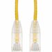 AddOn 14ft Yellow CAT 6A Slim PVC Ethernet Cable Snagless Clear-Claw RJ-45 M/M - 14 ft Category 6a Network Cable for Network Device - First End: 1 x RJ-45 Network - Male - Second End: 1 x RJ-45 Network - Male - Patch Cable - CM - 28 AWG - Yellow - 1.0