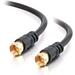 C2G 3ft Value Series F-Type RG59 Composite Audio/Video Cable - F Connector Male - F Connector Male - 3ft - Black
