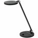 Dainolite 8W Table Lamp - 8 W LED Bulb - Matte Black - Adjustable Arm - Table Top - Black - for Table