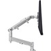 Atdec AWMS-DB-F-S Desk Mount for Monitor - Silver - Adjustable Height - 1 Display(s) Supported - 34" Screen Support - 20 lb Load Capacity - 75 x 75, 100 x 100 VESA Standard