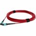 AddOn Fiber Optic Patch Network Cable - 9.84 ft Fiber Optic Network Cable for Network Device - First End: 1 x MPO Network - Female - Second End: 1 x MPO Network - Female - Patch Cable - OFNP, Plenum - 50/125 µm - Red - 1