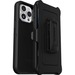 OtterBox Defender Carrying Case (Holster) Apple iPhone 14 Pro Max Smartphone - Black - Polycarbonate Body - Belt Clip - 6.9" Height x 3.8" Width x 1.3" Depth - 1 Pack