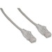 ENET Category 6 Network Cable - 9 ft Category 6 Network Cable for Network Device - Patch Cable - 28 AWG - Gray