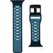 Urban Armor Gear Civilian Silicone Watch Strap For Apple Watch - Mallard, Blue - Silicone, Stainless Steel