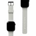 Urban Armor Gear DOT Silicone Watch Strap for Apple Watch Ultra - 1.3" Width x 10.5" Length - Gray - Silicone, Stainless Steel