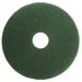 Globe Green Scrubbing Floor Pads - 20" - Round - 1" (25.40 mm) Height20" (508 mm) Diameter - Scrubbing, Floor, Stripping350 rpm Speed Supported - Dirt Remover, Scuff Mark Remover, Heavy Duty - Fiber - Green - 5 / Pack