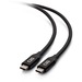 C2G 2.5ft USB-C Male to USB-C Male Cable (20V 5A) - USB4 40Gbps - 2.50 ft USB-C Data Transfer Cable - First End: 1 x USB Type C - Male - Second End: 1 x USB Type C - Male - 40 Gbit/s - Black