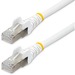 StarTech.com 20ft CAT6a Ethernet Cable, White Low Smoke Zero Halogen (LSZH) 10 GbE 100W PoE S/FTP Snagless RJ-45 Network Patch Cord - 20ft White Low Smoke Zero Halogen (LSZH) Shielded CAT6A Ethernet Cable - 10GbE Multi Gigabit 1/2.5/5/10Gbps - 100W PoE++ 