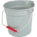 Globe 11 Qt Easy Pour Pail - 10.40 L - Pour Spout, Heavy Duty, Handle - 23.62" (599.95 mm) x 11.42" (290.07 mm) - Plastic, Galvanized Steel - Gray - 20 Pack