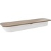 Chief Voyager Storage Shelf Accessory - For Mobile Cart - White - 30" Width x 10.5" Depth x 4" Height - Wood - White