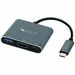 Helix 3-in-1 USB-C Adapter with USB-A, HDMI and USB-C Ports - 1 x USB Type A - Female, 1 x HDMI Digital Audio/Video - Female - 1 x USB Type C - Male - 3840 x 2160 Supported
