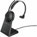 Jabra Evolve2 65 Headset - Mono - Wireless - Bluetooth - 98.4 ft - On-ear - Monaural - Supra-aural - Noise Canceling - Black
