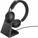Jabra Evolve2 65 Headset - Stereo - Wireless - Bluetooth - 98.4 ft - On-ear - Binaural - Supra-aural - Noise Canceling - Black