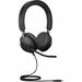 Jabra Evolve2 40 Headset - Stereo - USB Type C - Wired - Over-the-head - Binaural - Supra-aural - 4.9 ft Cable - Noise Canceling - Black