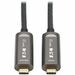 Eaton Tripp Lite Series USB-C AOC Cable (M/M) - USB 3.2 Gen 2 (10 Gbps) Plenum-Rated Fiber Active Optical Cable - Data Only, Backward Compatible, Black, 10 m (33 ft.) - 32.81 ft USB-C Data Transfer Cable for Hard Drive, Desktop Computer, Notebook, Server,