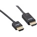 ENET HDMI to HDMI Slim 36G W/Redmere Chip 3FT Cable - 3 ft HDMI A/V Cable for Audio/Video Device - First End: 1 x HDMI Digital Audio/Video - Male - Second End: 1 x HDMI Digital Audio/Video - Male - Black
