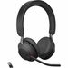 Jabra Evolve2 65 Headset With Charging Stand - Stereo - Wireless - Bluetooth - Over-the-head - Binaural - Circumaural - Black