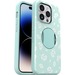 OtterBox iPhone 14 Pro Case for MagSafe OtterGrip Symmetry Series Antimicrobial - For Apple iPhone 14 Pro Smartphone - Poppies By The Sea (Blue) - Drop Resistant, Bacterial Resistant, Bump Resistant - Polycarbonate (PC), Synthetic Rubber