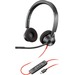 Poly Blackwire BW3320-M Headset - Mono - USB Type C, Mini-phone (3.5mm) - Wired - 32 Ohm - 20 Hz - 20 kHz - Over-the-head - Monaural - Ear-cup - Noise Cancelling Microphone - Black - TAA Compliant