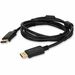 AddOn DisplayPort Audio/Video Cable - 6 ft DisplayPort A/V Cable for Audio/Video Device - First End: 1 x DisplayPort 1.2 Digital Audio/Video - Male - Second End: 1 x DisplayPort 1.2 Digital Audio/Video - Male - Supports up to 3840 x 2160 - Black - 1