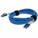 AddOn Fiber Optic Duplex Patch Network Cable - 32.81 ft Fiber Optic Network Cable for Network Device - First End: 2 x LC Network - Male - Second End: 2 x LC Network - Male - Patch Cable - OFNR, Riser - Blue - 1 - TAA Compliant