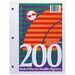 APP Loose-Leaf Paper, 7mm Ruled, 200 Sheets - Letter - 8 1/2" x 11" - 200 / Pack - 200 Sheets - Ruled - White