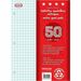 GEO Writing Pads, Pack of 2 - 50 Sheets - Quad Ruled - 3 Hole(s) - Letter - 8 1/2" x 11" - Micro Perforated, Easy Tear - Recycled - 2 / Pack