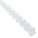 Southwest Binding Systems 1/2 x 19r Clear Plastic Bindings - 0.50" (12.70 mm) Diameter - For Letter 8 1/2" x 11" Sheet - 19 x Rings - Clear - Plastic - 100 / Case