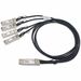 Ortronics DAC Network Cable - 4.92 ft DAC Network Cable for Network Device - First End: 1 x QSFP+ Network - Second End: 4 x SFP+ Network - 40 Gbit/s