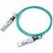 Approved Networks 40G QSFP+ Active Optical Cable (AOC) - 32.81 ft Fiber Optic Network Cable for Network Device - First End: 1 x QSFP+ Network - Second End: 1 x QSFP+ Network - 42 Gbit/s - LSZH - Aqua